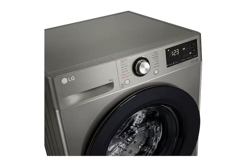 LG Vivace Front Load Washing Machine F4R3TYG6P 8kg (Platinum Silver)