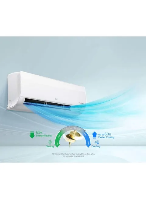 LG Wall Mount Split Air Conditioner, 2 Ton, 17000 BTU, Inverter Compressor, I27TCP, White