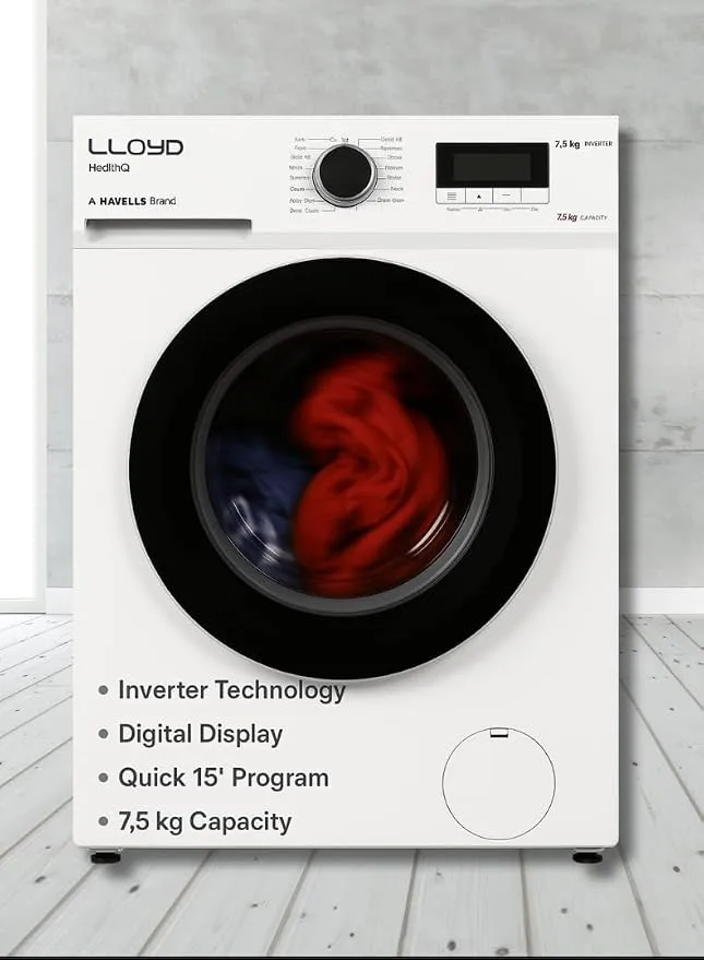 Lloyd Washing Machine Front Load 7kg GLWF703POGW304 4