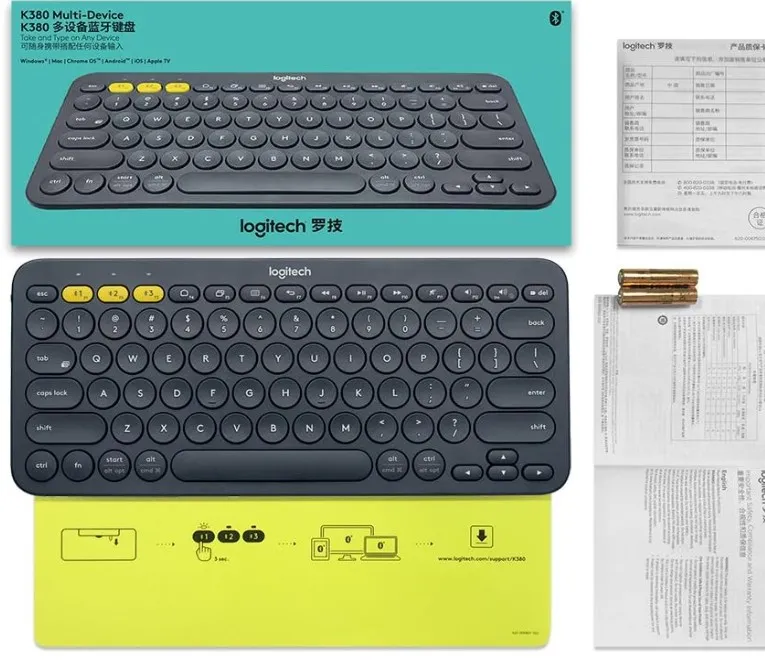 Logitech K380 Multi-Device Wireless English Keyboard - Black 5