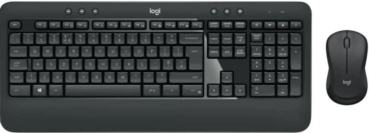 Logitech MK540 Advanced Wireless Keyboard and Mouse Combo English-Arabic