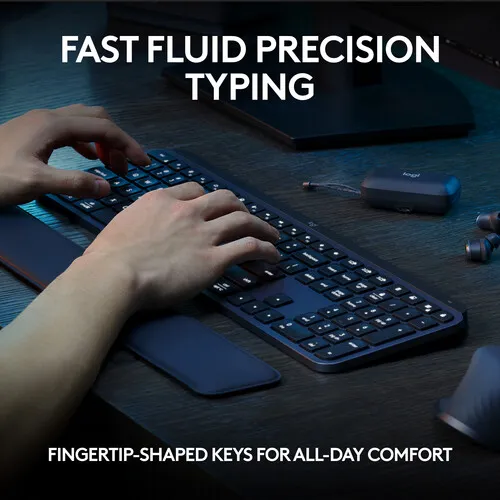 LOGITECH MX KEYS S WIRELESS KEYBOARD (920-011406) BLACK