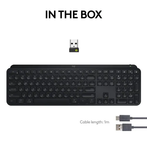 LOGITECH MX KEYS S WIRELESS KEYBOARD (920-011406) BLACK 4