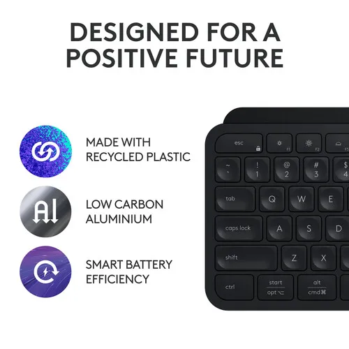 LOGITECH MX KEYS S WIRELESS KEYBOARD (920-011406) BLACK 5