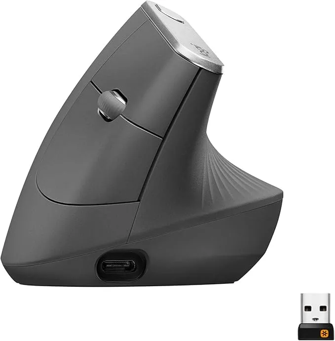 LOGITECH MX VERTICAL WIRELESS MOUSE (910-005447) GRAPHITE