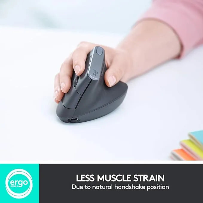 LOGITECH MX VERTICAL WIRELESS MOUSE (910-005447) GRAPHITE
