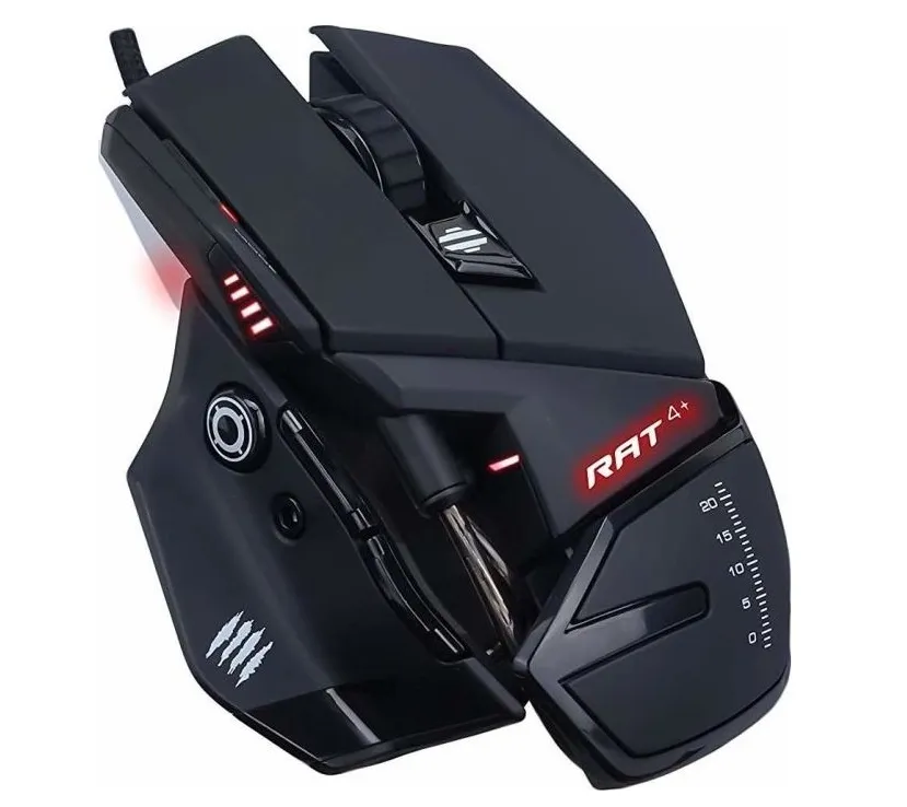 MadCatz R.A.T. 4+ Optical Gaming Mouse - Black | MR03MCINBL000-0