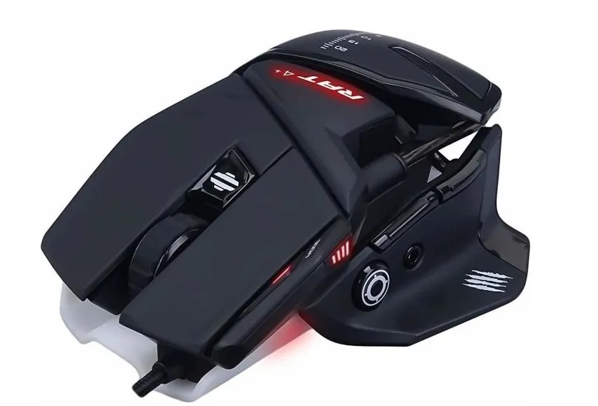 MadCatz R.A.T. 4+ Optical Gaming Mouse - Black | MR03MCINBL000-0 3