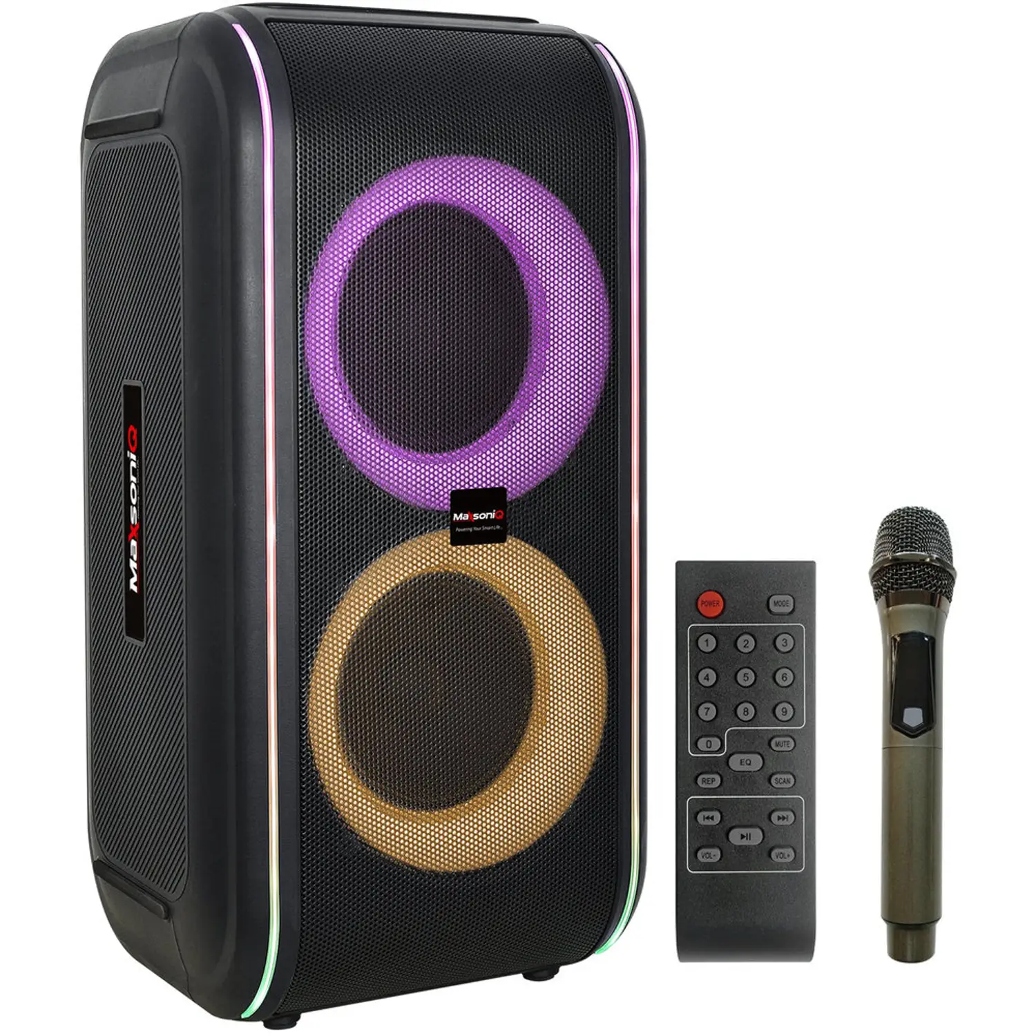 Maxsoniq Portable Bluetooth Speaker With Mic Black – FG206-22