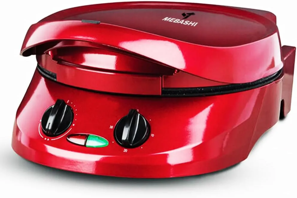 MEBASHI 12-Inch 7-in-1 Pizza Maker with Adjustable Temperature Control(ME-PZM200R)(1800W) 2