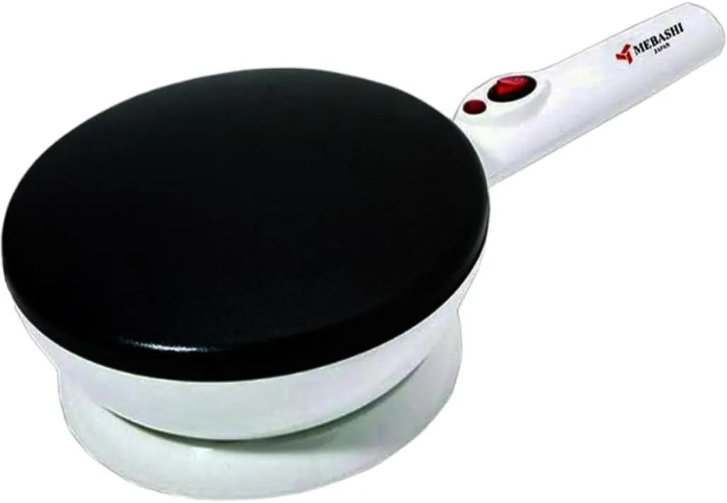 Mebashi 4-Piece Crepe Maker Set 800W ME-CRP333 Grey/White""Min 1 year manufacturer warranty