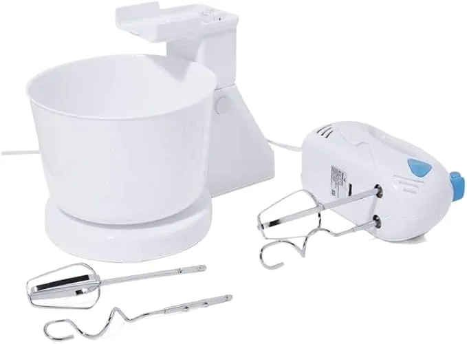 MEBASHI 7-Speed Bowl Mixer with One-Touch Beater Ejection – 2L Capacity, Milk White (BWM1606PP)(150W) 3