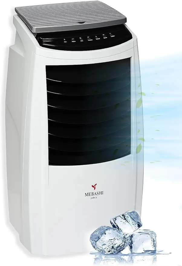 MEBASHI ACO113 Air Cooler with 8L Capacity, Honeycomb Filtration, and Water Curtain Technology –(85W) White(ACO113) 2