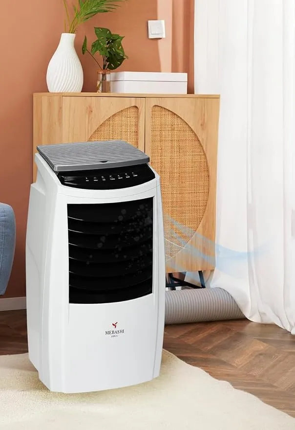 MEBASHI ACO113 Air Cooler with 8L Capacity, Honeycomb Filtration, and Water Curtain Technology –(85W) White(ACO113) 3