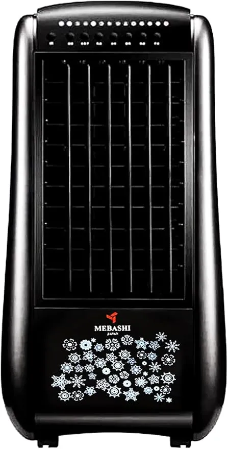 MEBASHI ACO114 Air Cooler with 4.5L Capacity, Honeycomb Filtration, and Water Curtain Technology – Black(ACO114) (65W)