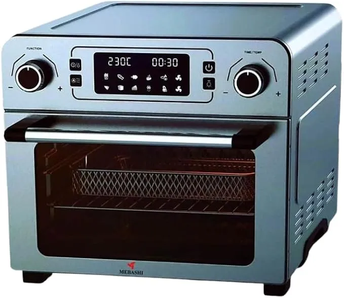 MEBASHI Air Fryer Oven (VDE) with LED Display, 1700W 23L Capacity, Touch Button Control, 10 Pre-Set Programs (ME-AFO995)