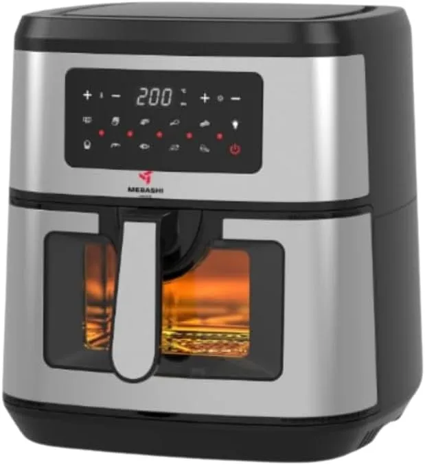 MEBASHI Air Fryer with Digital Screen, 1800W 9.2L Capacity, Non-Stick Coating, 9 Programs, High Speed Air Circulation (ME-AF998)
