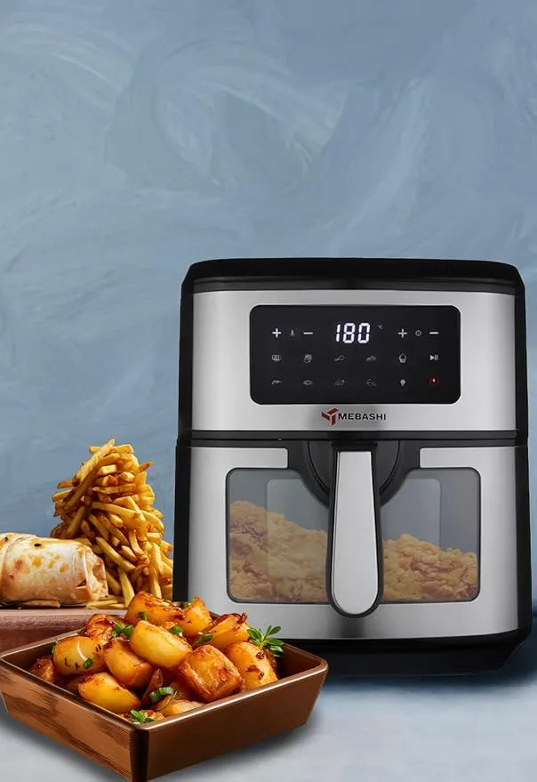 MEBASHI Air Fryer with Digital Screen, 1800W 9.2L Capacity, Non-Stick Coating, 9 Programs, High Speed Air Circulation (ME-AF998) 3
