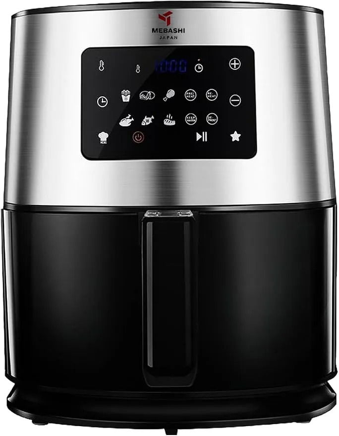 MEBASHI Air Fryer with LED Display, 1700W 6L Capacity