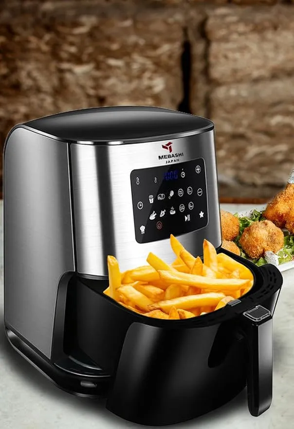 MEBASHI Air Fryer with LED Display, 1700W 6L Capacity 4
