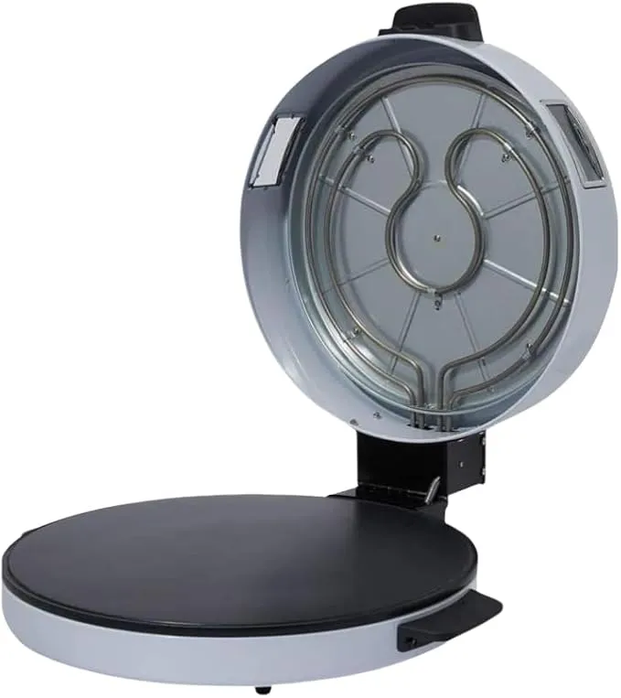 MEBASHI Arabic Bread Maker with 30CM Halogen Plate and Viewing Window - White(ME-HBM135)(1800W) 4