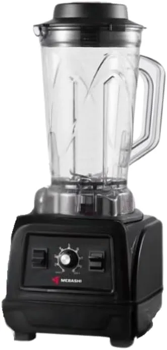 MEBASHI Commercial Blender, 2200W Heavy Duty, 4L Glass Jar, Black (ME-CBL3000)