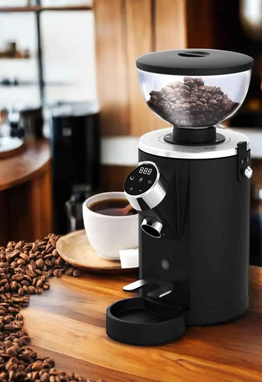 MEBASHI Digital Touch Screen Coffee Grinder, 500g Capacity, 350W, 11 Grind Settings, Black (ME-CG2299) 3