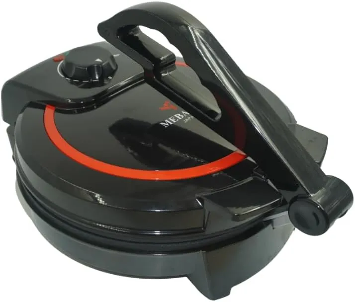MEBASHI Electric Non-Stick Dosa/Roti Maker – 1600W Multi-Function Crepe, Omelette, and Dosa Maker with Plastic Press Handle (ME-RM101P)