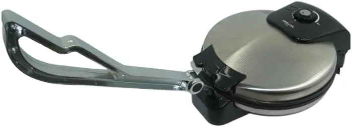 MEBASHI Electric Non-Stick Roti/Dosa Maker – 1600W Multi-Function Appliance for Roti, Dosa, Omelette, and Crepes with Chromed Aluminum Press Handle(ME-RM102-S) (1600W) 4