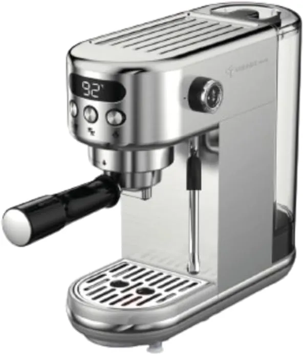 MEBASHI Espresso Coffee Machine - 1.3L, LCD Display, PID Temperature Control, 19-Bar ULKA Pump, Stainless Steel (ME-ECM2106)(1350W) 4