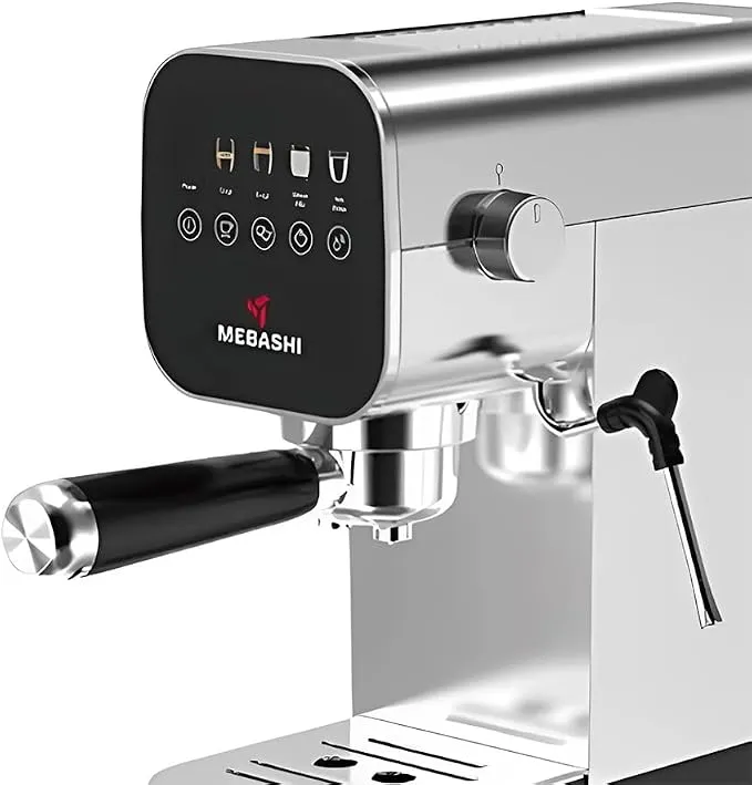 MEBASHI Espresso Coffee Machine - 20 Bar, 0.9L Capacity, Stainless Steel with Dual-Stainless Steel Filter and Detachable Frothing Nozzle(ME-ECM2112)(1150-1360W) 4