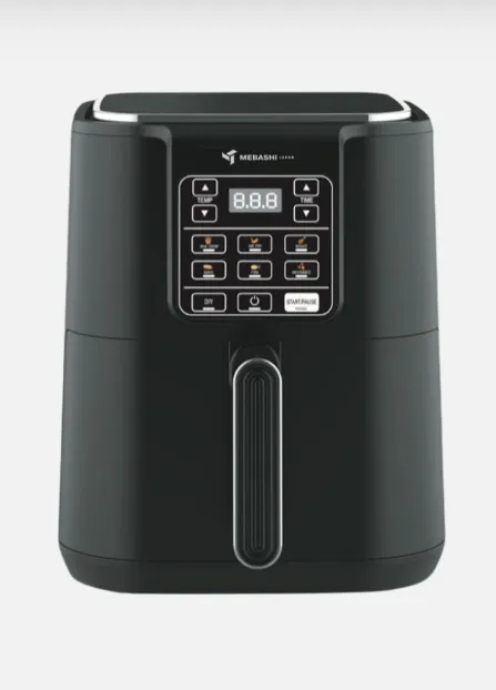 Mebashi ME-AF653 6L Digital Control Air Fryer, 1500W, 7 Programs, Black