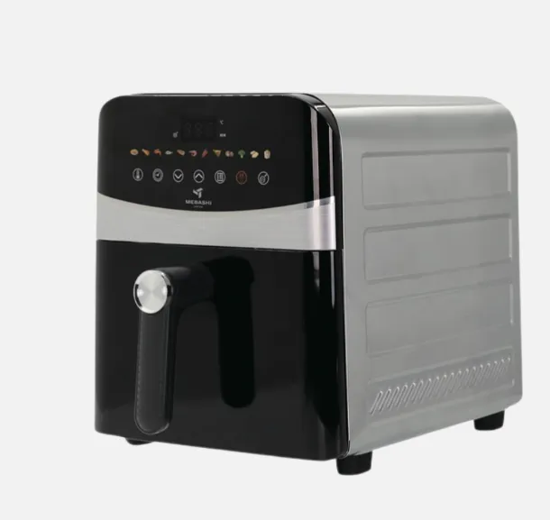 Mebashi ME-AF953 9L Digital Touch Screen Air Fryer, Dual Heating, 12 Programs, Black-Silver