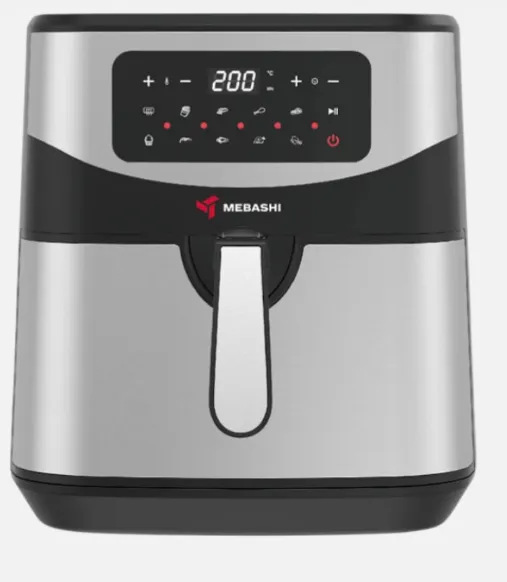 Mebashi ME-AF959 9.2L Digital Touch Screen Air Fryer, 10 Preset Programs, 1600–1800W, Black-Silver