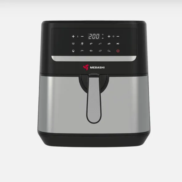 Mebashi ME-AF986 9.2L Digital Touch Screen Air Fryer, 10 Presets, 1800W, Black Steel / Stainless Steel Black