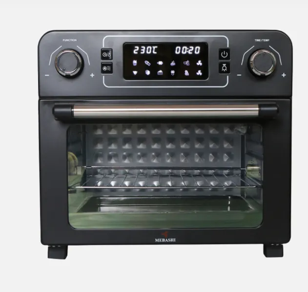 Mebashi ME-AFO996 BS 23L Air Fryer Oven, Digital LED Touch Control, 10 Pre-Set Programs, Stainless Steel