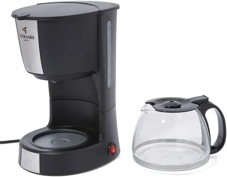Mebashi ME-DCM1004 Drip Coffee Maker (900W, Black/Silver/Clear) 2