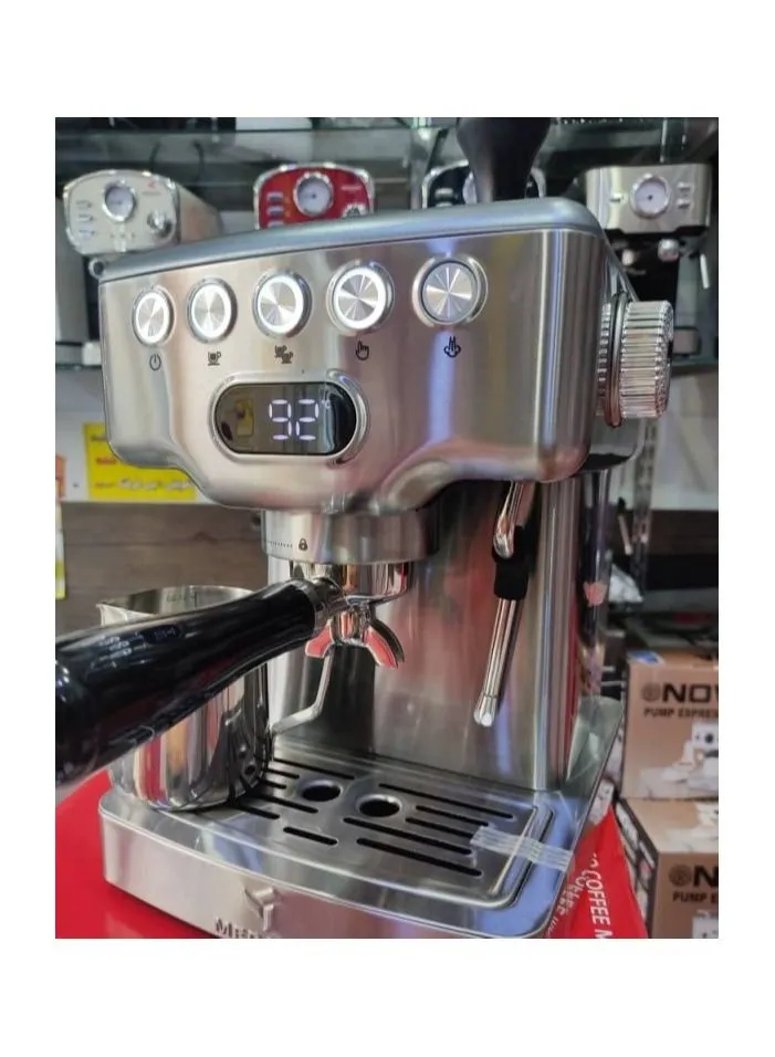 MEBASHI ME-ECM2034 Espresso Coffee Machine - 19 Bar, 1.8L Capacity, Metallic Blue with PID Temperature Control and Powerful Steam Wand| 1350W 4