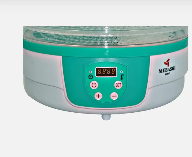 Mebashi ME-FOD8202P Rotatable Food Dehydrator, 5 Trays, 250W, Green