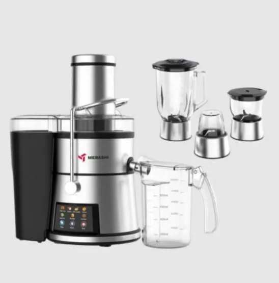 Mebashi ME-JB2012 4-in-1 Juicer Blender with Touch Panel, 800W, 1.5L, Black Steel