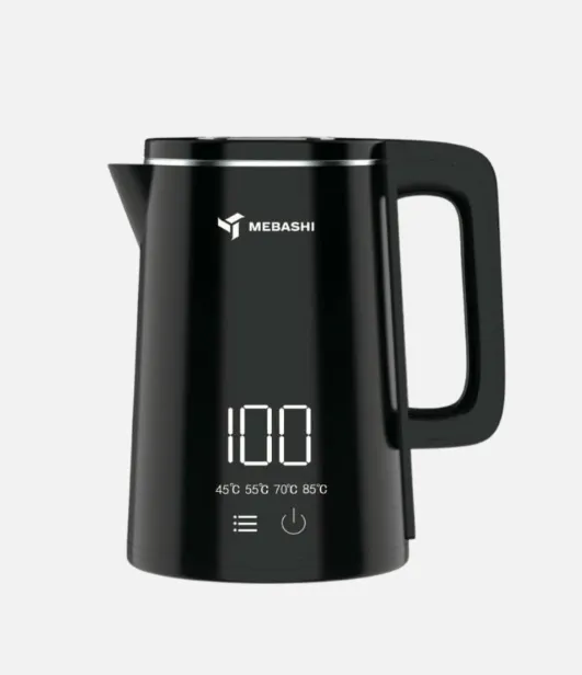 Mebashi ME-KT1111 Electric Kettle with Digital Temperature Control, 1.8L, 1500W, Stainless Steel Black