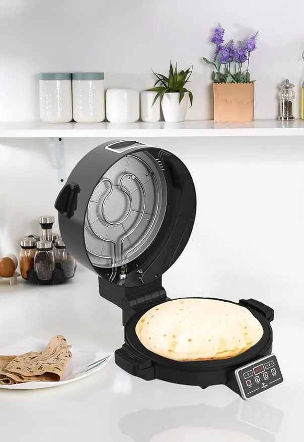 MEBASHI Multi 3-in-1 Hot Bread Maker, 40cm Diameter Cooking Plate,Full Copper, LED Display, 2400 W, Black (ME-HBM151) 2
