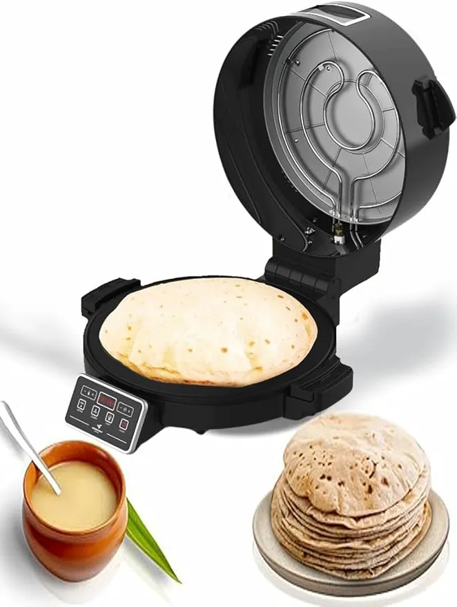 MEBASHI Multi 3-in-1 Hot Bread Maker, 40cm Diameter Cooking Plate,Full Copper, LED Display, 2400 W, Black (ME-HBM151) 4