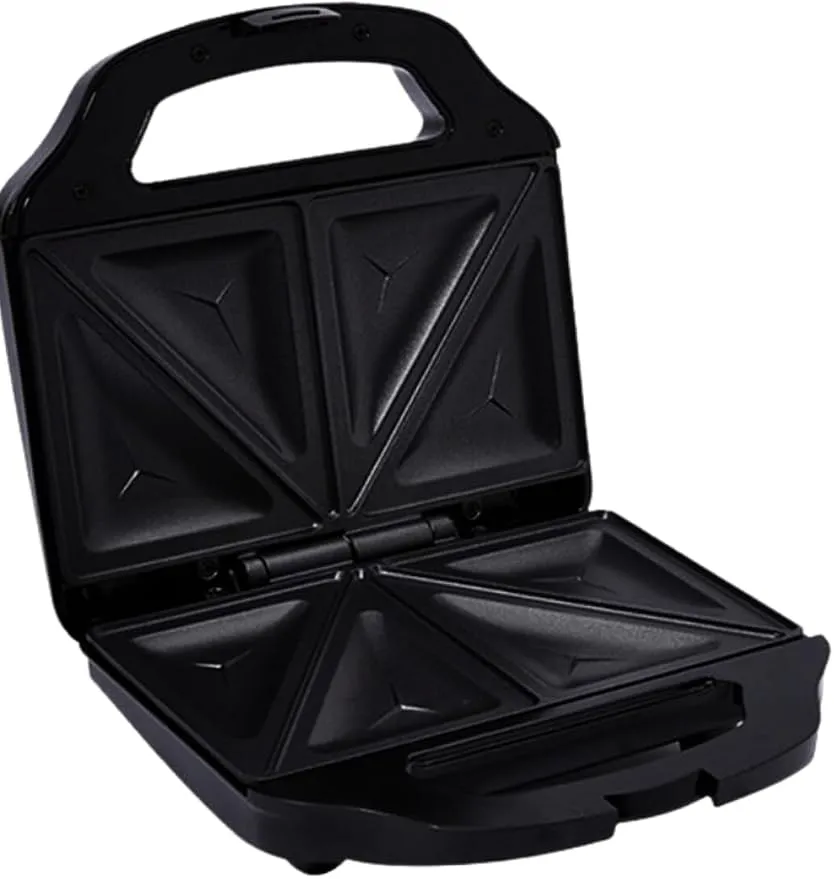 MEBASHI Sandwich Maker – 800 Watt | Cool Touch Handle | Non-Stick Plates | Makes 2 Sandwiches (ME-SW1002B)(700W)  4