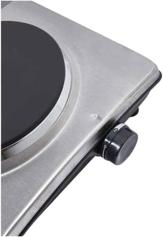 MEBASHI Single Hot Plate Stand, Stainless Steel, 187mm Hotplate, Adjustable Thermostat (ME-HPS1001)(1500W)