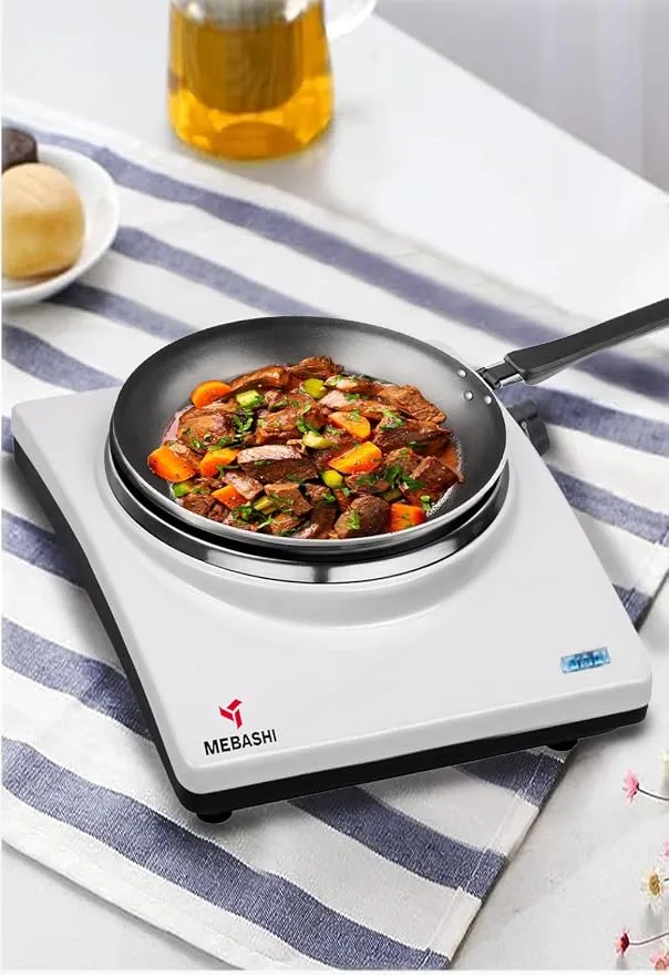 MEBASHI Single Hot Plate Stand, Stainless Steel, 187mm Hotplate, Adjustable Thermostat (ME-HPS1001)(1500W) 4