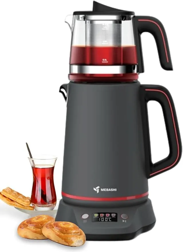 MEBASHI Tea Maker, 2L Kettle and 1L Teapot, Digital Display 4