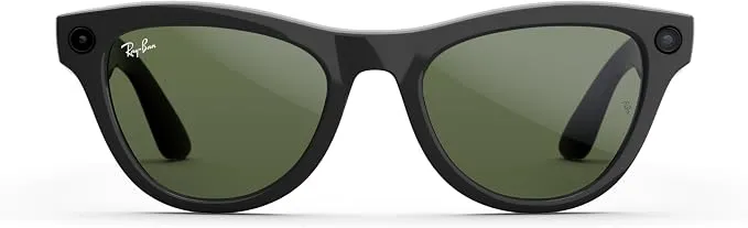 Meta (Gen 1), Skyler, Shiny Black | Smart AI Glasses for Men, Women 2