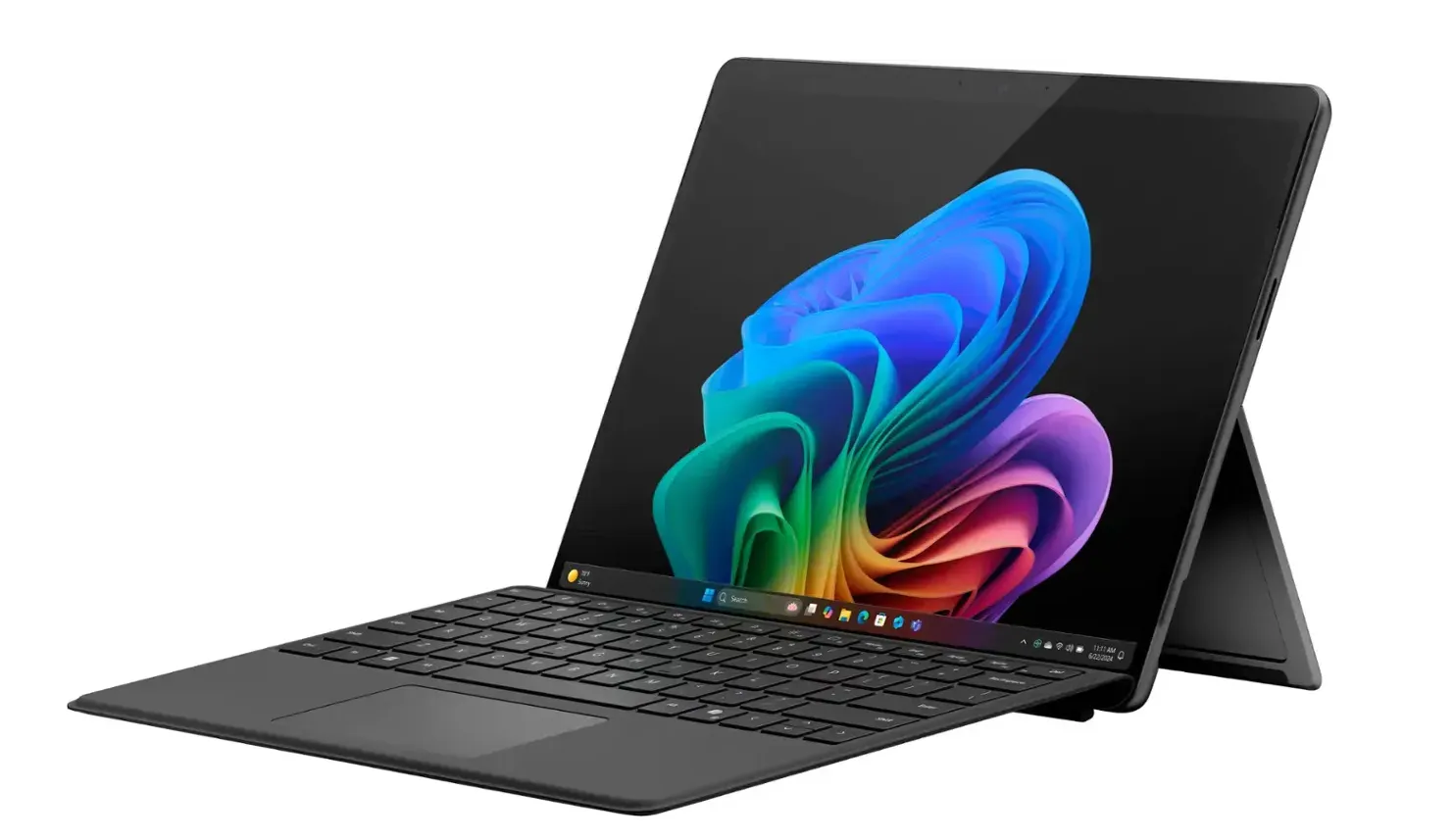 Microsoft Copilot+ PC Surface Pro 11 Tablet, with Keyboard, 13" LCD PixelSense Flow Touch Display, Qualcomm Snapdragon X Plus, 16GB RAM, 512GB SSD, Qualcomm Adreno GPU, Windows 11, Graphite | EP2-23860