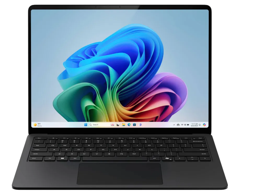 Microsoft Surface Laptop 7th Edition Copilot+ PC ZHI-00001, Snapdragon X Elite, 32GB RAM, 1TB SSD, 15" PixelSense Flow 120Hz Touch Display, Qualcomm Adreno GPU, Windows 11, English Keyboard, Black